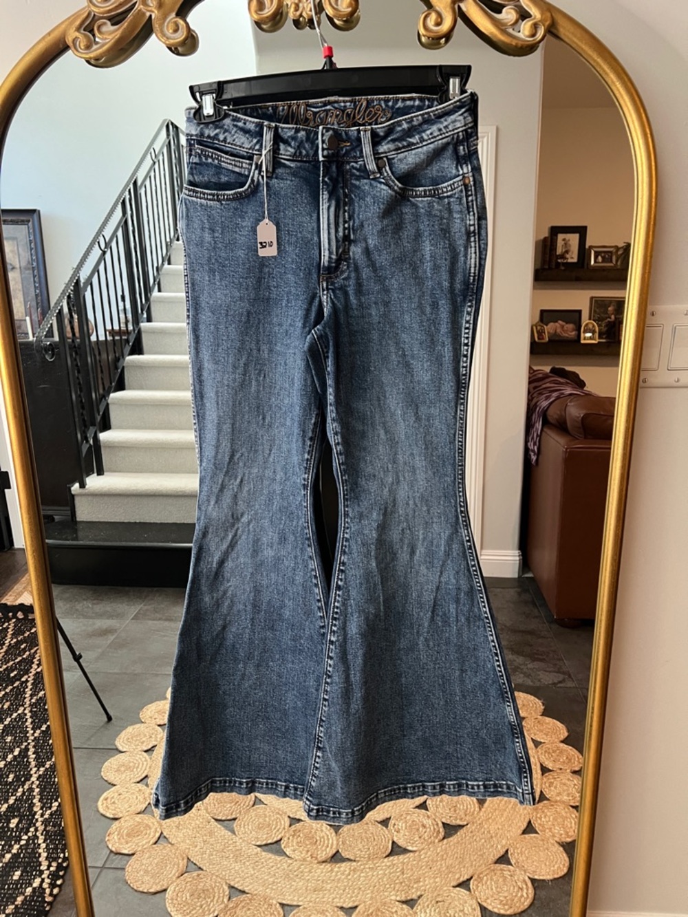 Wrangler Women's Dark Blue Flare Jeans